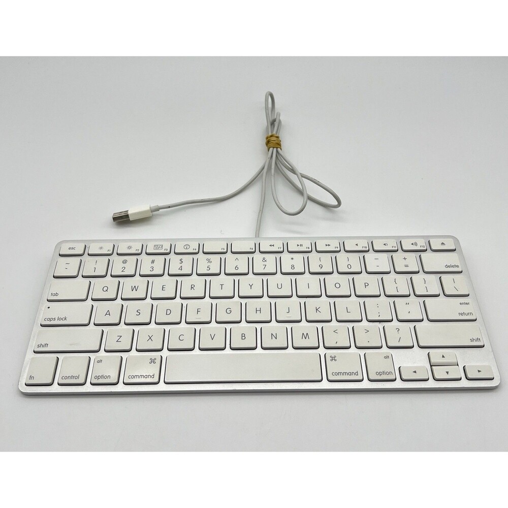 Apple A1242 Keyboard Wired USB Aluminum Slim Keyboard A1242 – Tested & Working